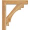 Ekena Millwork Merced Block Rough Sawn Bracket w/ Offset Brace, Western Red Cedar, 6"W x 26"D x 30"H BKT0604X26X30MRC05RWR - alternate 2